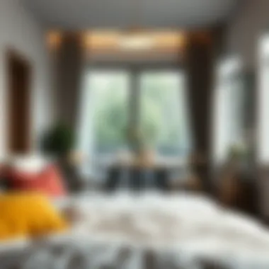 Stylish Modern Breakfast Table Design Stylish modern breakfast table design in a cozy bedroom