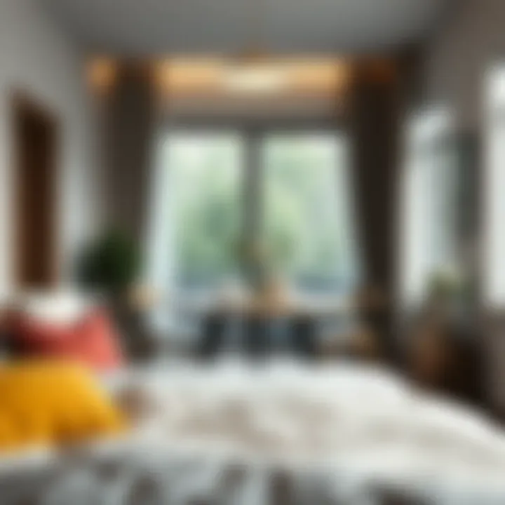 Stylish Modern Breakfast Table Design Stylish modern breakfast table design in a cozy bedroom