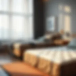 Comfortable bedding setup showcasing a 90x190 mattress pad