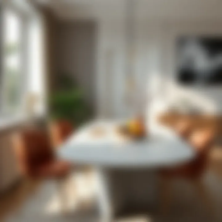 Aesthetic Dining Table Designs for Modern Families Aesthetic design trends for dining tables in homes with babies.