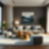 Elegant Use of Floor Accessories in Home Decor Stylish floor accessories enhancing a modern living space